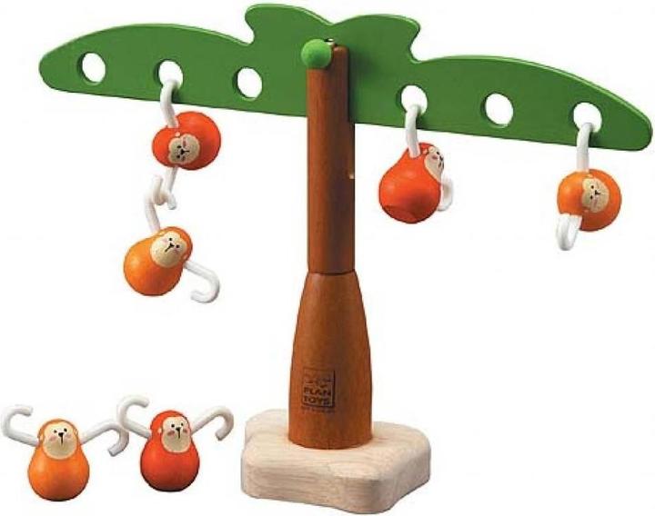 Produktbild Plantoys Holz Kinderspiel Hängende Affen (Deutsch, Englisch, Französisch, Italienisch)