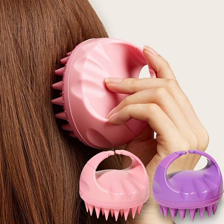 Actual product image PhoneLook Brosse en silicone massage cuir chevelu menthe