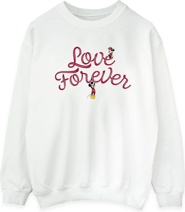 Actual product image Disney Womens/Ladies Mickey Mouse Love Forever Sweatshirt (L)