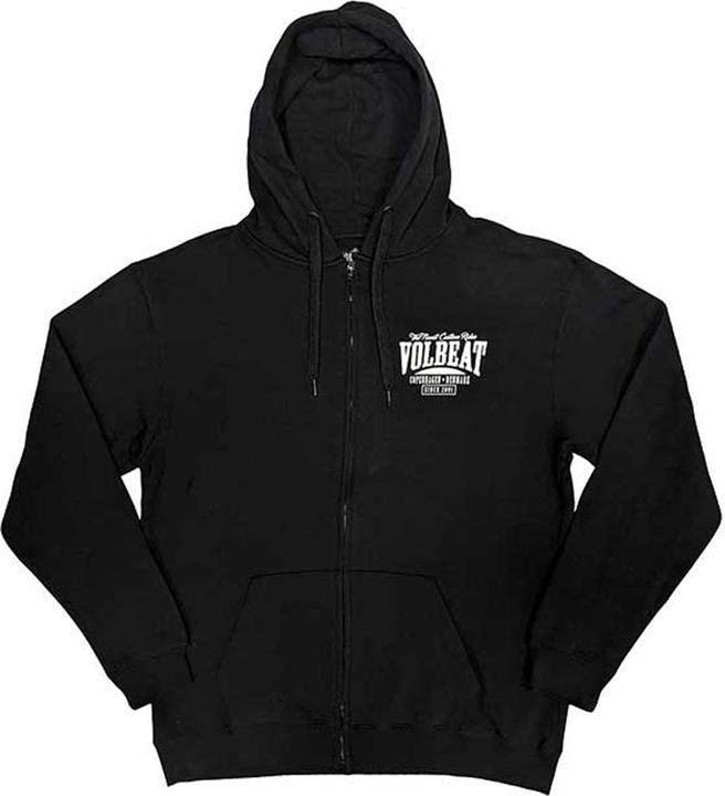 Volbeat Louder And Faster Hoodie mit durchgehendem Reissverschluss Rückseitiger Aufdruck