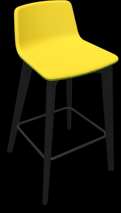 Jaune, Noir, Mélange de vert clair, Frêne teinté noir