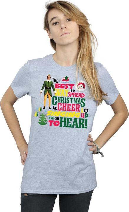 Immagine prodotto Elf Christmas Cheer Maglietta Ampia Donna (L)