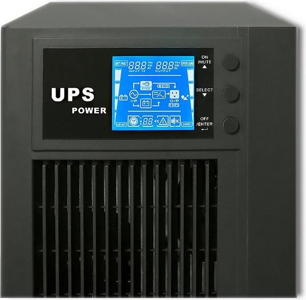 Actual product image Qoltec Pure Sine Wave 53043 (3000 VA, 2400 W, Online double converter UPS)