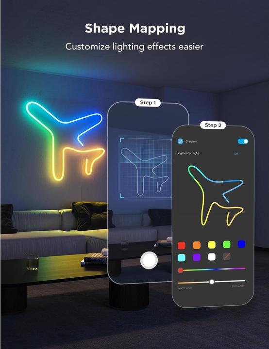 Actual product image Govee Neon strip light (RGBIC, 400 cm, Indoor)