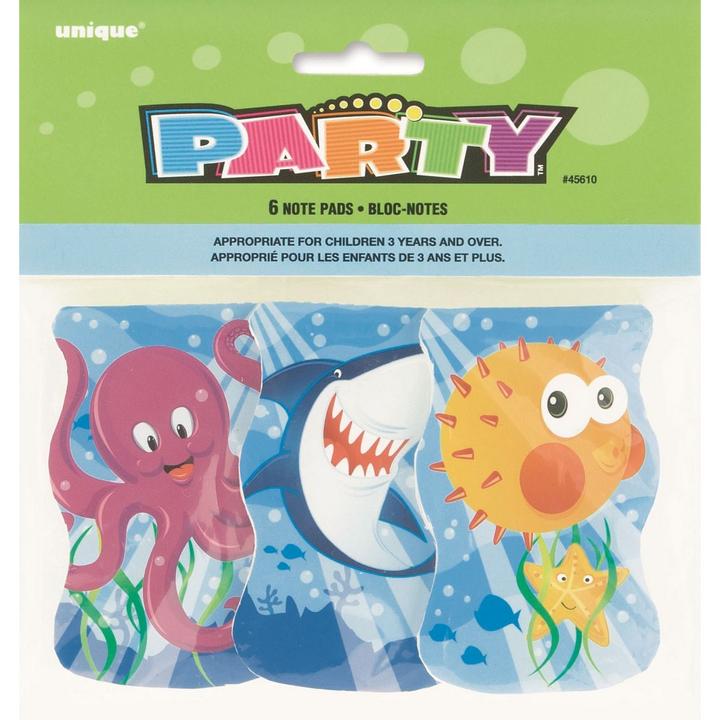 Actual product image Unique Party Shark Notepad (Pack of 6) (No binding)