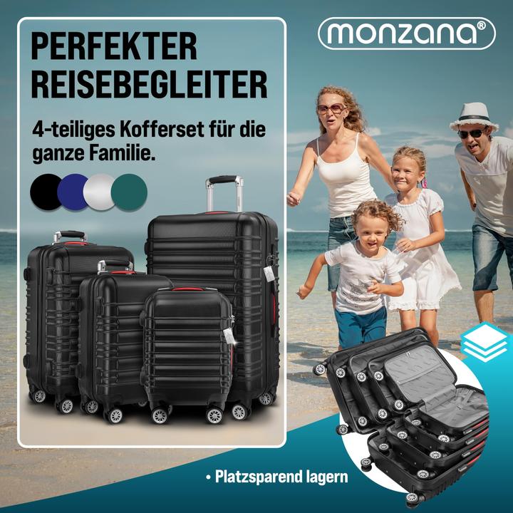 Image du produit Monzana Valise rigide avec accessoires Lot de 4 (M (50 - 90l))