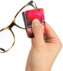Actual product image Wedo Glasses cleaning cloth PocketCleaner "All rosy!"