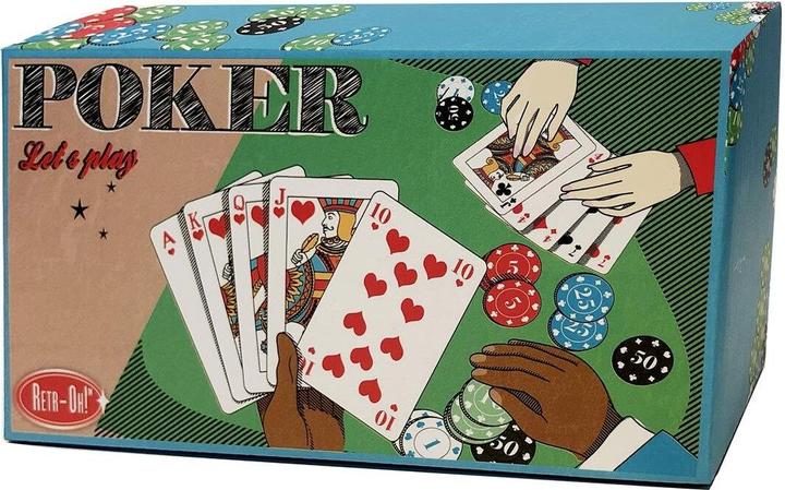 Produktbild Retr-Oh Pokerset (Englisch, Französisch, Deutsch, Italienisch, Spanisch, Niederländisch)