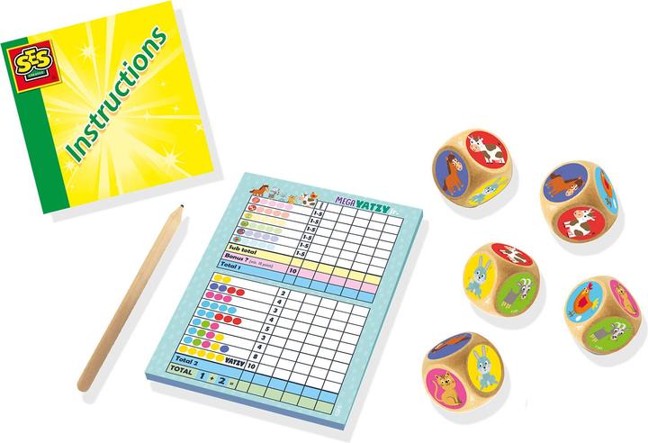 Actual product image Ses Mega Yatzy Junior (Dutch, English, French, German)