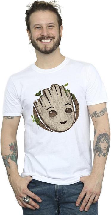 Produktbild I Am Groot Wooden Head TShirt (L)