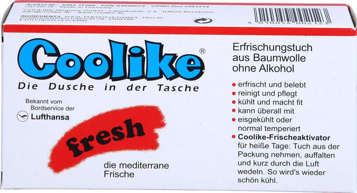 Actual product image Coolike Fresh Erfrischungstücher ohne Alkohol (Cleansing lotion, 357.84 ml)