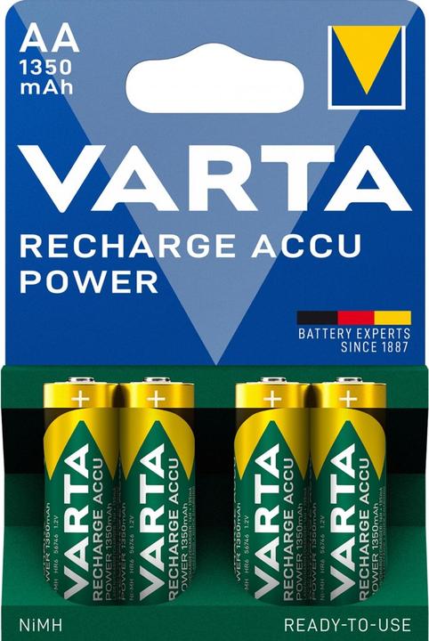 Actual product image Varta Recharge Accu Power (4 pcs., AA, 1350 mAh)