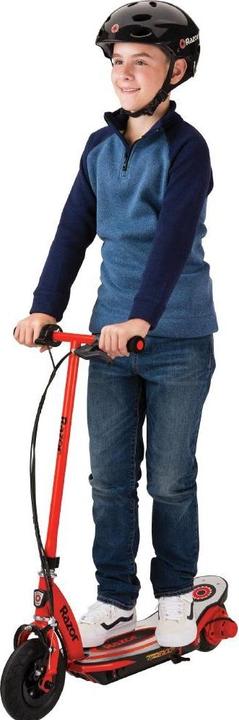 Actual product image Razor E-Scooter Power Core E100S Aluminum Red (17 km/h, 18 km, 120 W)