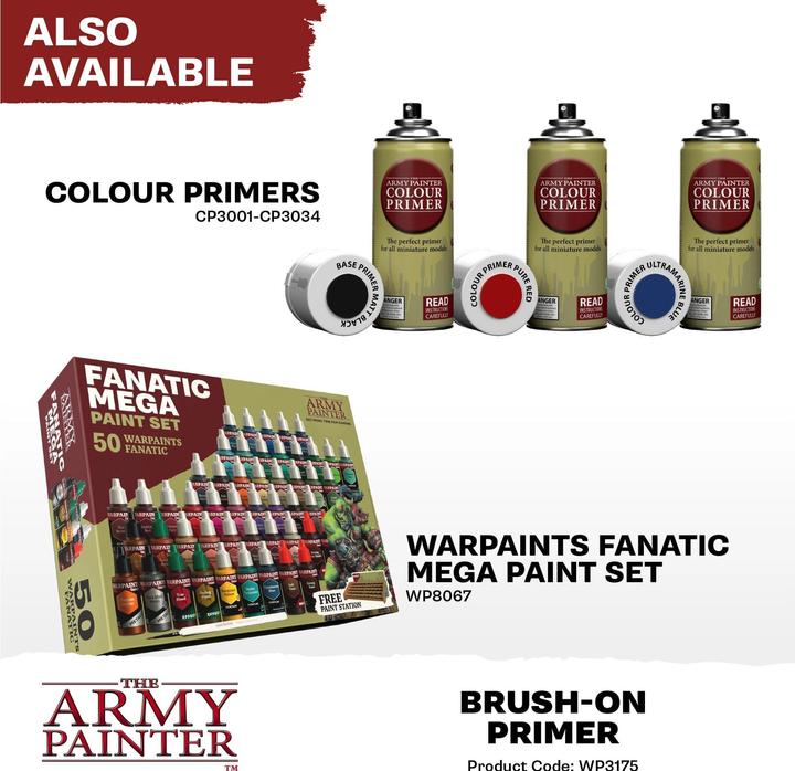 Actual product image The Army Painter Primer Warpaints Fanatic Effects: Brush-On Primer 18 ml