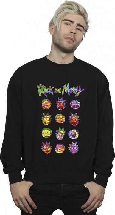 Produktbild Rick And Morty Tie Dye Faces Sweatshirt (M)