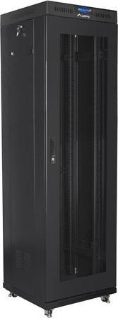Lanberg EINBAUSCHRANK RACK STEHEN 19" 42HE 600X600 SCHWARZ PERFORIERTE TÜR LCD (FLAT PACK) V2 (42 HE, 19 Zoll Rack)