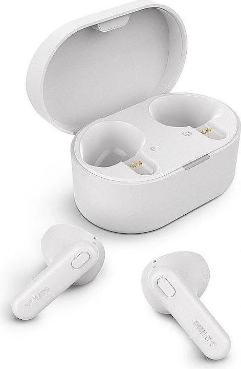 Philips TAT1108WT headphones/headset Wireless In-ear Calls/Music Bluetooth White (5 h, Wireless)