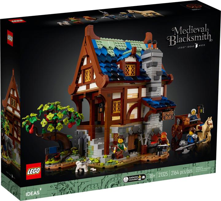 Productafbeelding LEGO Ideas End-Of-Live Set Mittelalterliche Schmiede - 21325 NEU! Teile 2164x (21325)