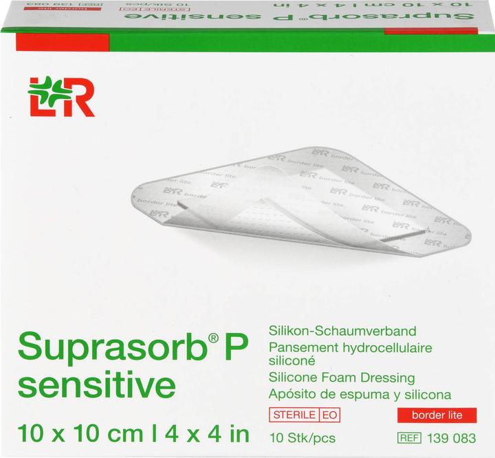 Produktbild Suprasorb P sensitive border lite 10x10cm (10 x)