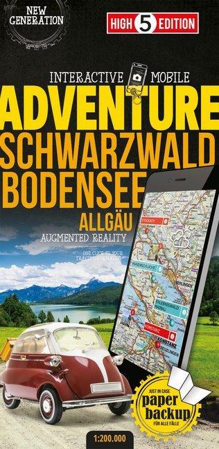 Produktbild Adventure Map Schwarzwald Bodensee 1:200 000