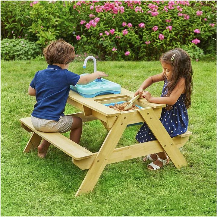 Actual product image TP Toys Wood children picnic table with sink
