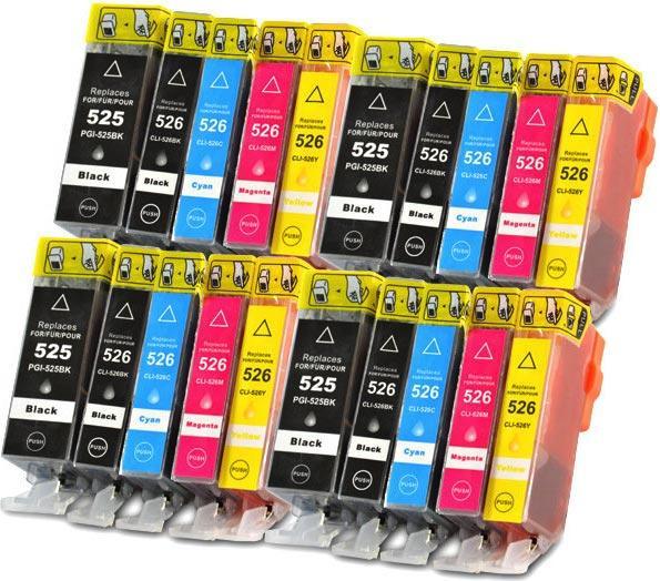 Produktbild Hermex Kompatible Tintenpatrone für Canon PIXMA MG5250 (M, PGBK, C, Y, BK)