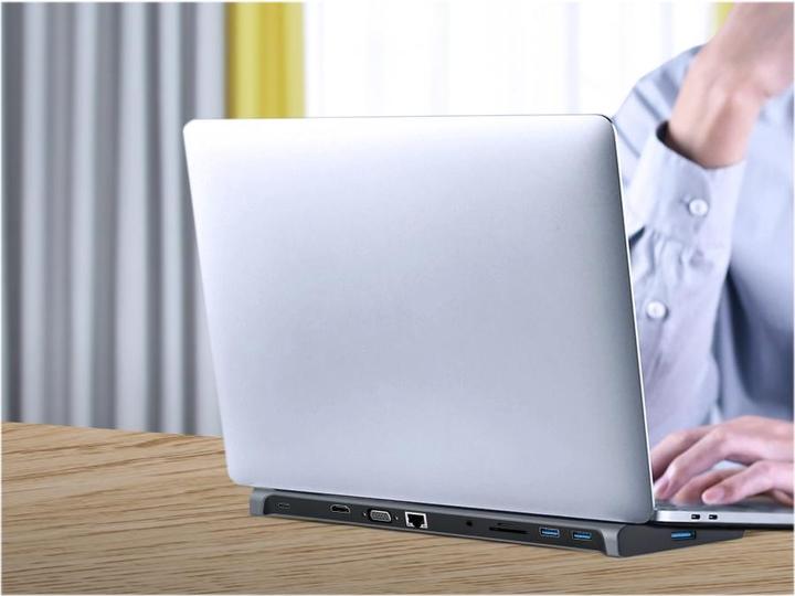 Actual product image Gembird USB Type C multi port adapter 10 (USB-C, 10 Ports)
