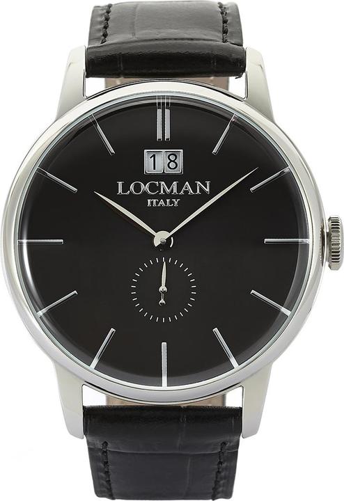 Actual product image Locman Italy Men's Watch 1960 Big Date black Ref. 0252 (Analogue wristwatch, 41 mm)