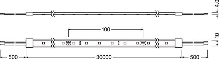 Image du produit Ledvance LED STRIP Flexstreifen VALUE-1400 30 meter reel -1400/865/30/IP65 dimmbar (Lumière du jour, 3000 cm, Intérieur)