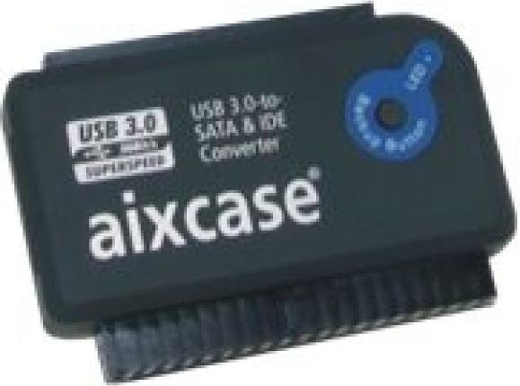 Actual product image Aixcase Multifunctional USB 3.0-to-SATA & IDE Converter for /2nd/3rd/5th SATA & IDE Devices with OTB