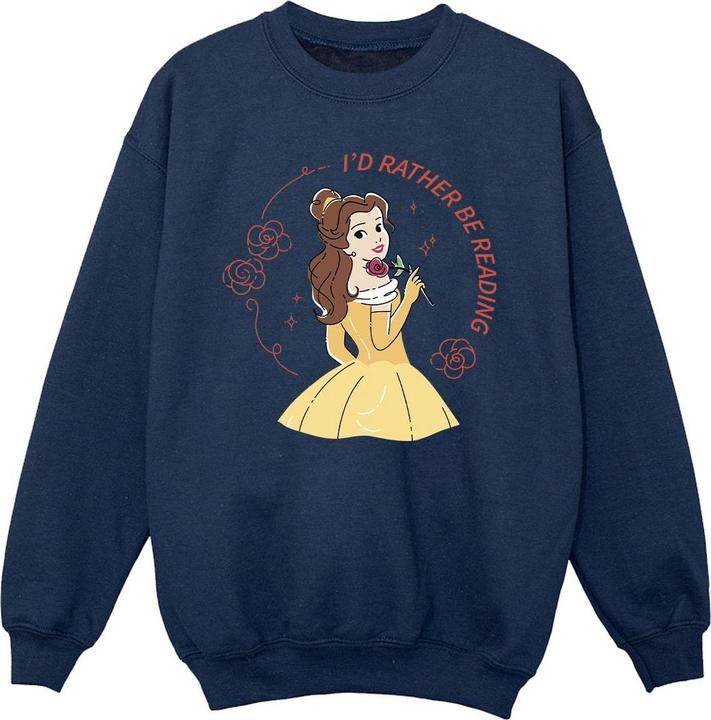 Immagine prodotto Disney Beauty And The Beast I'd Rather Be Reading Felpa Ragazze (128)