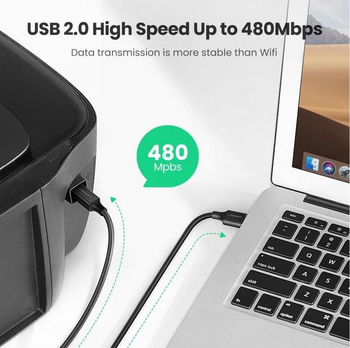Image du produit Ugreen USB A — USB B (3 m, USB 2.0)
