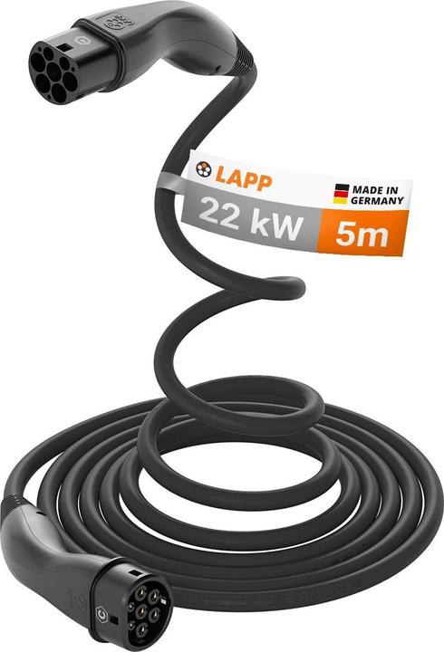 Lapp Mobility EV-TYP2 Ladekabel HELIX 3-phasig (Typ 2, 22 kW, 33 A, 5 m)