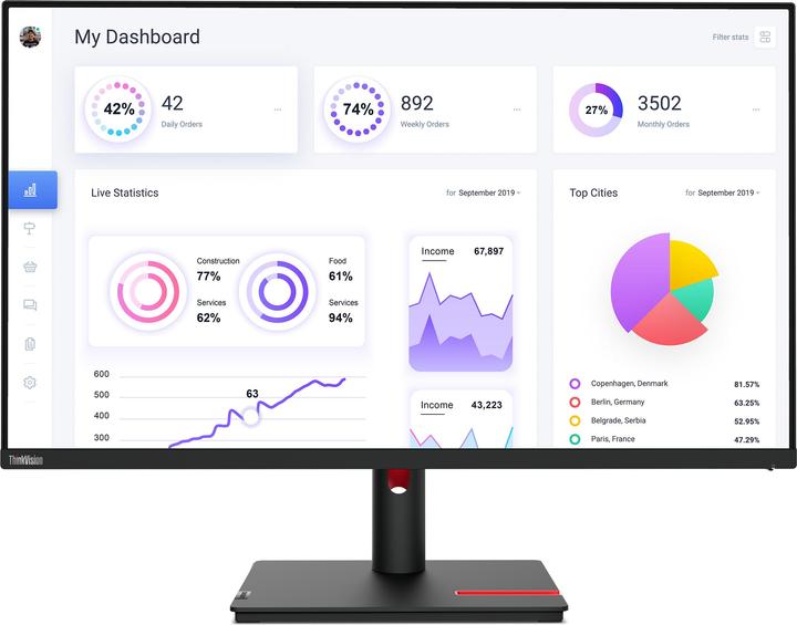 Lenovo ThinkVision T32p-30 (3840 x 2160 Pixel, 31.50")