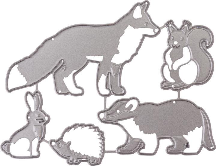 Produktbild Amy Design Stanzschablone "Tiere im Wald"