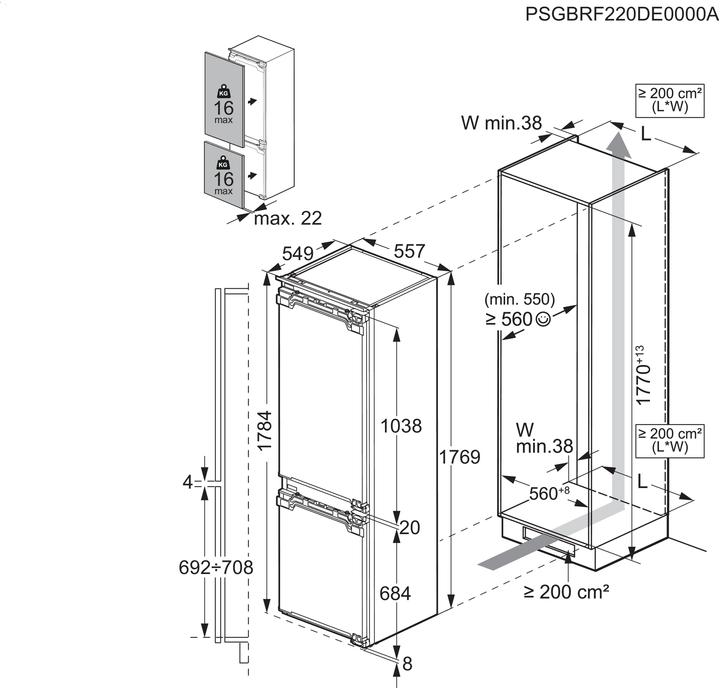 Valori nutrizionali e ingredienti AEG AIK2650R (262 l)