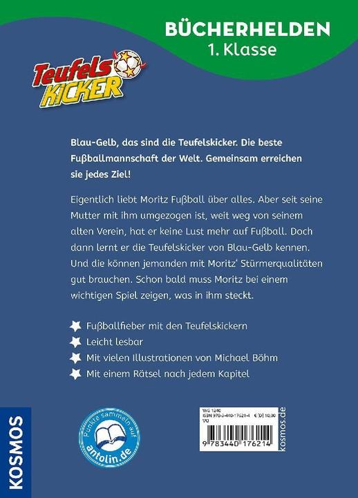 Image du produit Kosmos Teufelskicker, Bücherhelden 1. Klasse, Moritz macht das Spiel (Allemand, Michael Boehm, Frauke Nahrgang., 2024)