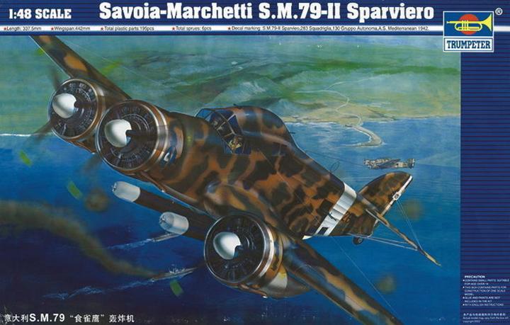 Actual product image Trumpeter Savoia Marchetti SM-79 II Sparviero