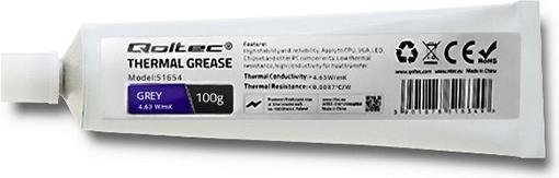 Immagine prodotto Qoltec Pasta termoprzewodząca 4,63 W/m-K | 100g | Szara (4.63 W/m K, 100 g)