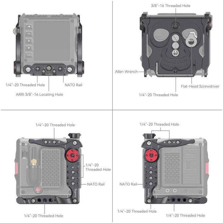 Image du produit SmallRig Cage RED KOMODO Advanced Kit (Accessoires vidéo divers)