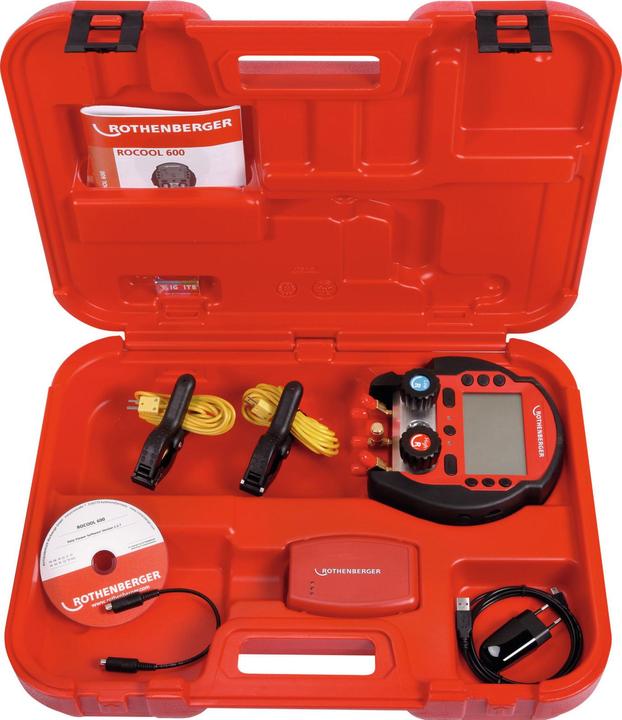 Produktbild Rothenberger ROCOOL 600 Set Red Box + 2 Temp. Klemmen