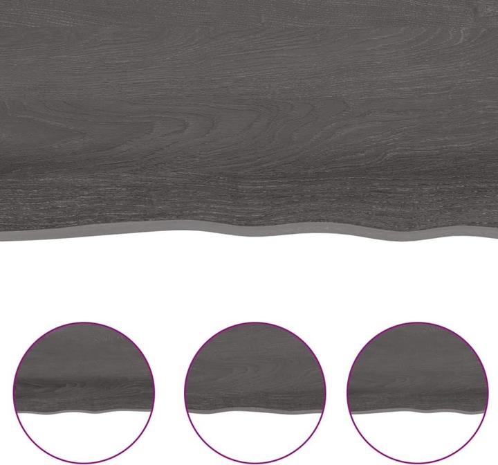 Immagine prodotto VidaXL Tischplatte 80x60x6 cm Massivholz Eiche Behandelt (80 x 60 x 6 cm)