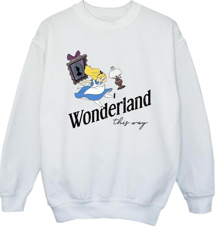 Disney Alice In Wonderland This Way Sweatshirt Mädchen