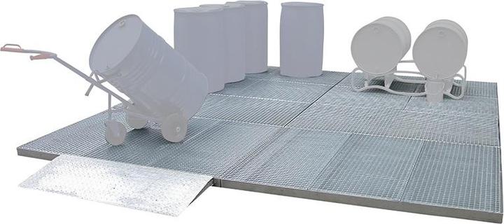 Image du produit kaiserkraft bac plat en acier galvanisé