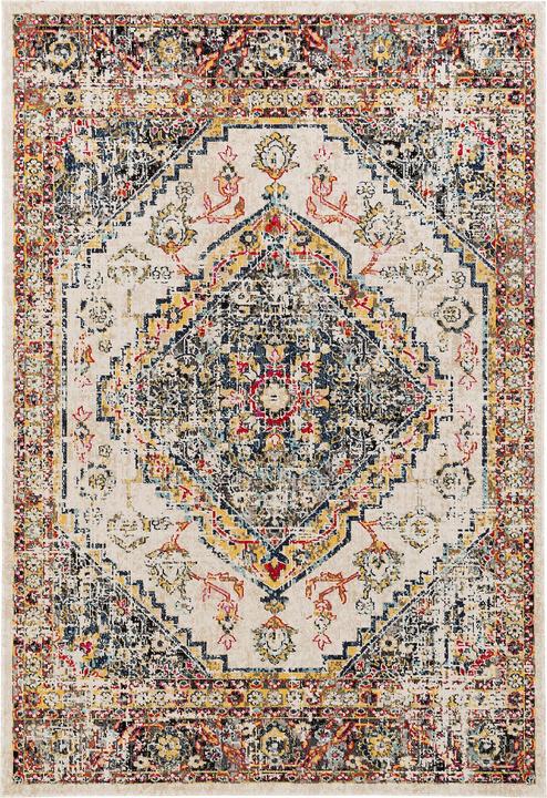 Produktbild Pergamon Kurzflor Designer Teppich Modern Vintage Orient Muster (160 x 230 cm)