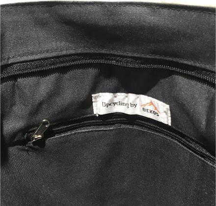 Image du produit Bekos Upcycling - Grand sac à provisions en sacs de nourriture pour poissons recyclés bleu clair