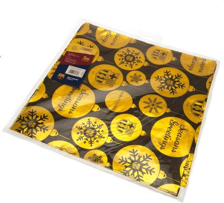 Actual product image FC Barcelona Wrapping paper Christmas design paper (Wrapping paper, 1 x)