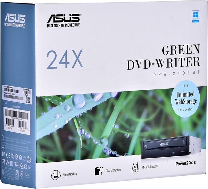 Produktbild ASUS Drw-24d5mt (DVD Laufwerk, CD Laufwerk, DVD Brenner, CD Brenner)