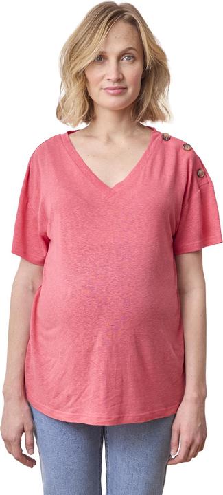 Actual product image Vertbaudet Maternity shirt with V-neck, linen/viscose (W36/L38)
