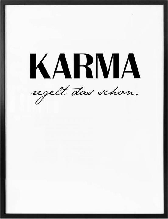 Produktbild Trenddeko Karma regelt das schon (30 x 40 cm)